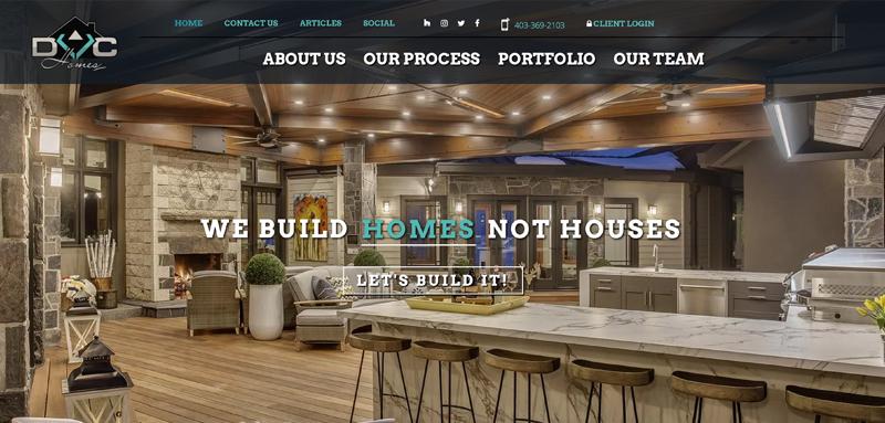 Web Design Case Study Cover Photo DVC Homes