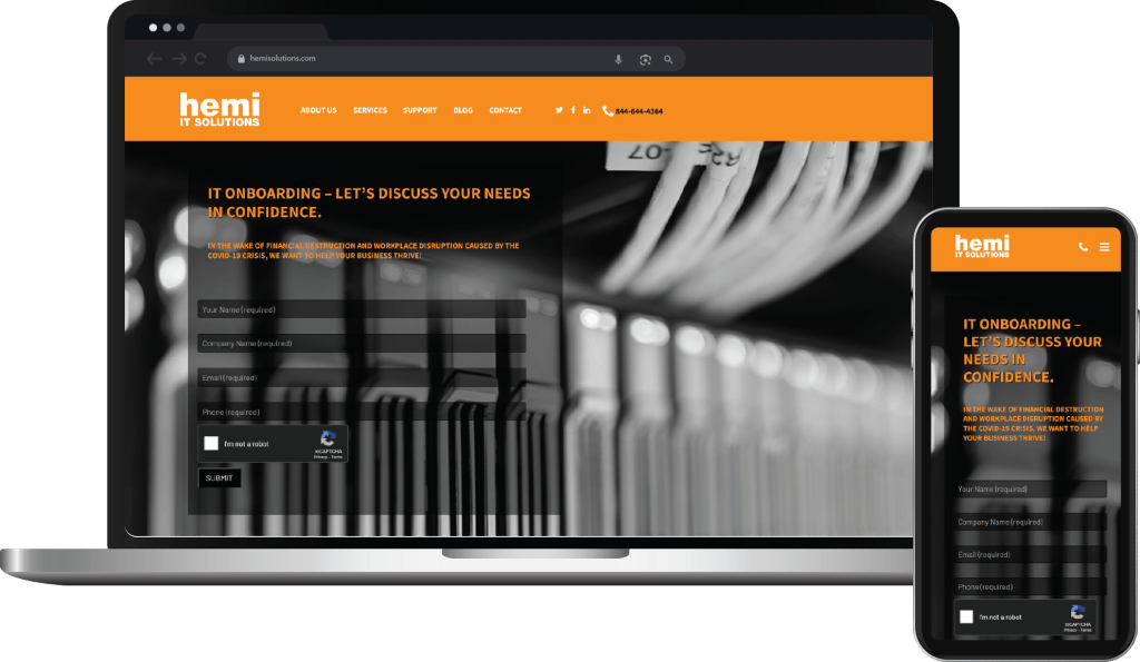 Web Design Case Study Cover Photo Hemi Solutions