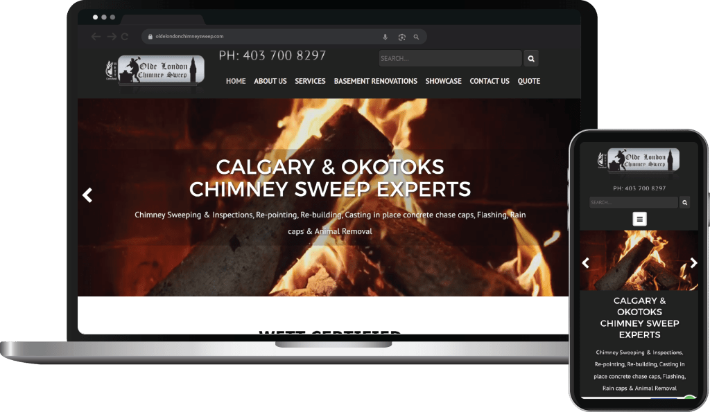 Web Design Case Study Cover Photo Olde London Chimney Sweep