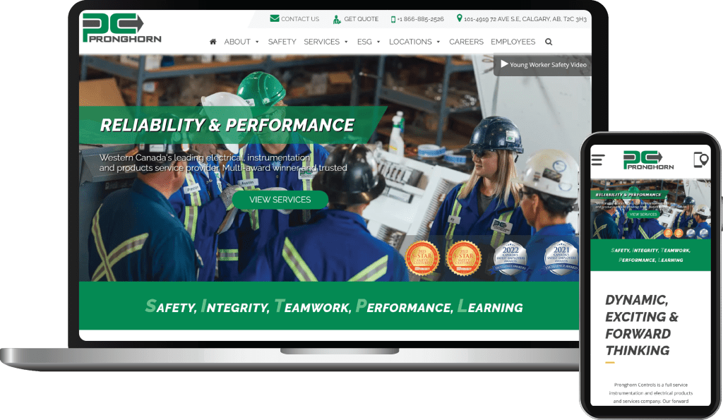 Web Design Case Study Cover Photo Pronghorn