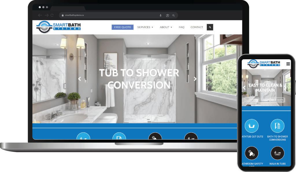 Web Design Case Study Cover Photo Smart Bath Systems